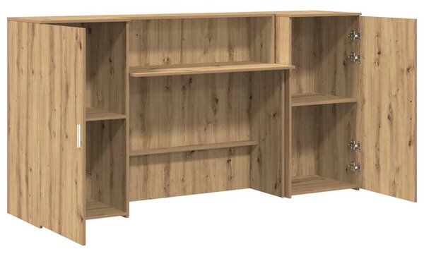 VidaXL recepciós pult kézműves tölgy 200x50x103,5 cm szerelt fa