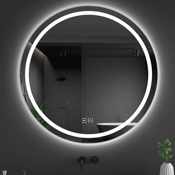 LED Tükör 70cm MMJ BRUSH SILVER