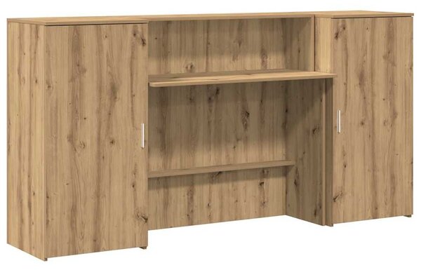 VidaXL recepciós pult kézműves tölgy 200x50x103,5 cm szerelt fa