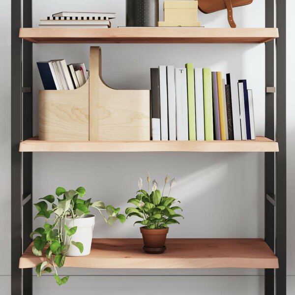 VidaXL kezeletlen tömör tölgyfa fali polc 100x60x(2-4) cm