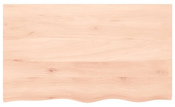 VidaXL kezeletlen tömör tölgyfa fali polc 100x60x(2-4) cm
