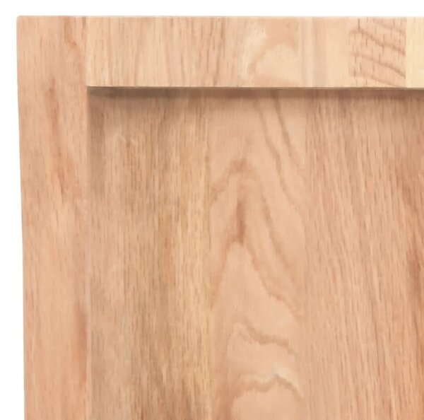 VidaXL világosbarna kezelt tömör tölgyfa fali polc 80x40x(2-6) cm