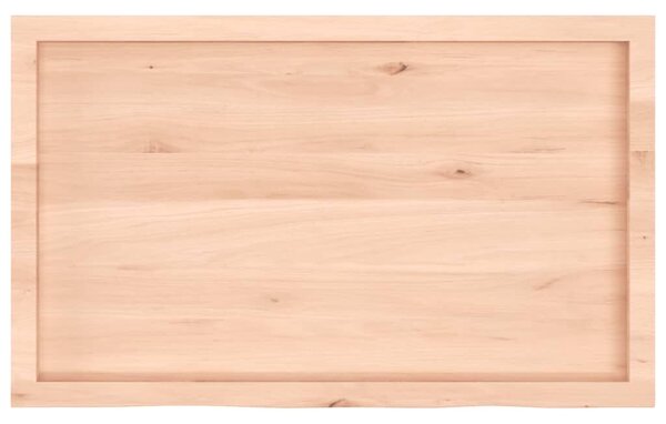 VidaXL kezeletlen tömör tölgyfa fali polc 100x60x(2-4) cm