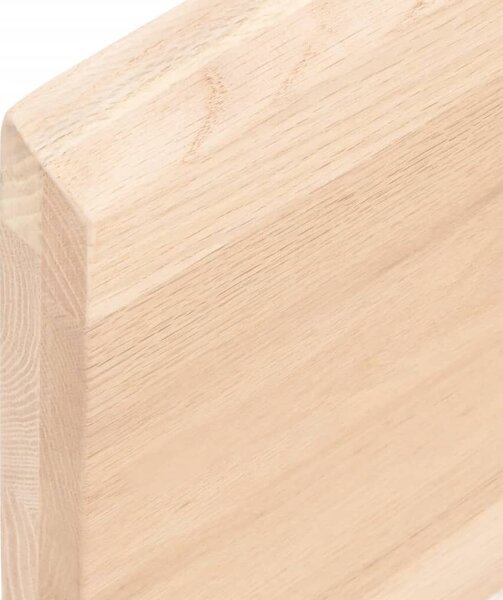 VidaXL kezeletlen tömör tölgyfa fali polc 100x60x(2-4) cm