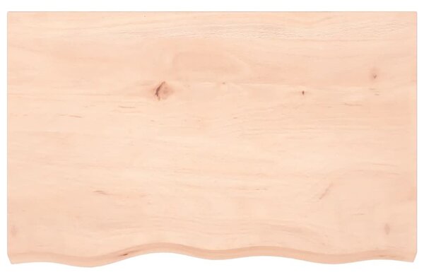VidaXL kezeletlen tömör tölgyfa fali polc 80x50x(2-4) cm