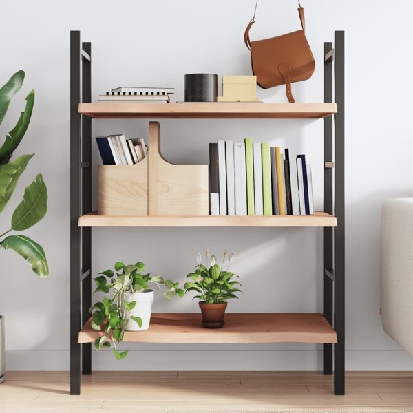 VidaXL kezeletlen tömör tölgyfa fali polc 100x50x(2-4) cm