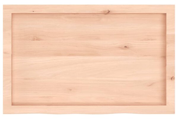 VidaXL kezeletlen tömör tölgyfa fali polc 80x50x(2-4) cm