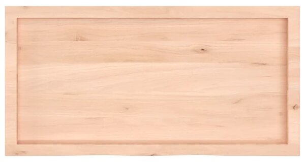 VidaXL kezeletlen tömör tölgyfa fali polc 100x50x(2-4) cm