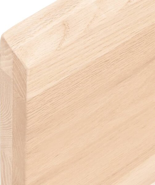 VidaXL kezeletlen tömör tölgyfa fali polc 80x50x(2-4) cm