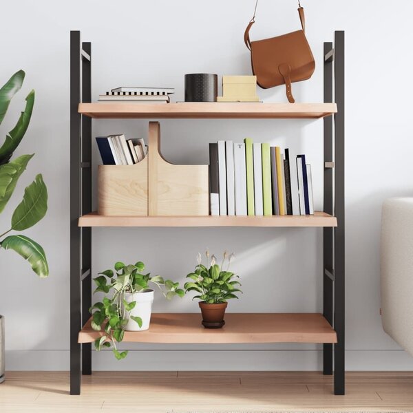 VidaXL világosbarna kezelt tömör tölgyfa fali polc 100x40x(2-4) cm