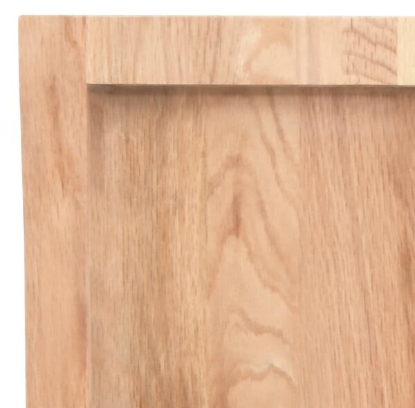 VidaXL világosbarna kezelt tömör tölgyfa fali polc 100x40x(2-4) cm