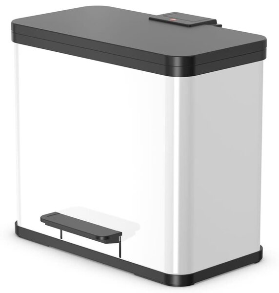 Hailo Oko Trio Plus pedálos szemeteskuka, fehér, 3x9 L, L méret