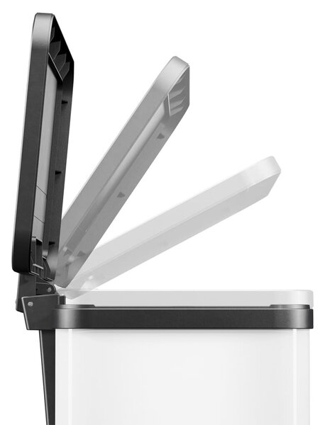 Hailo Oko Trio Plus pedálos szemeteskuka, fehér, 3x9 L, L méret