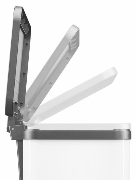 Hailo Oko Duo Plus pedálos szemetes, fehér, 17 L+9 L, L méret