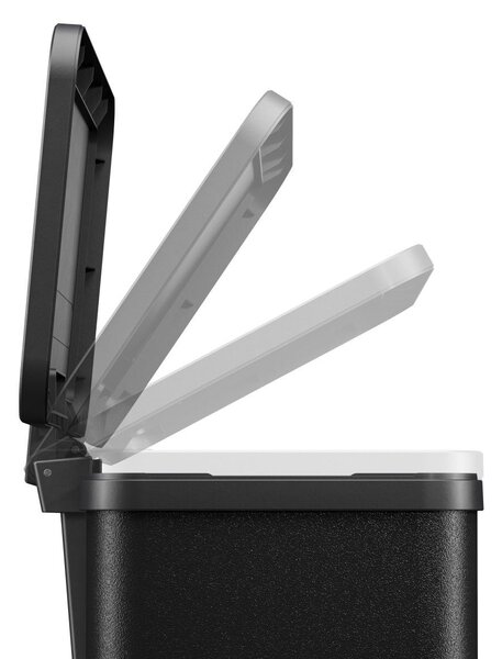 Hailo Oko Duo Plus pedálos szemetes, fekete, 17 L+9 L, L méret