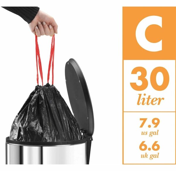 Hailo Oko Duo Plus pedálos szemetes, fehér, 17 L+9 L, L méret