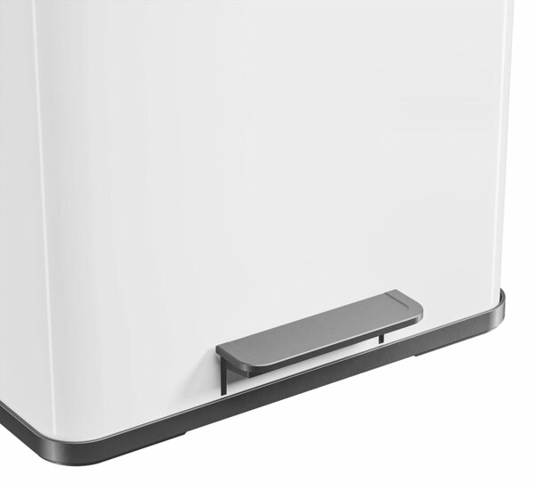 Hailo Oko Duo Plus pedálos szemetes, fehér, 17 L+9 L, L méret
