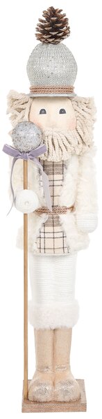 Kétdarabos dekorfigura szett ALANIEMI 52/79 cm Diótörő Bézs