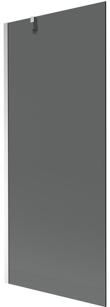 Mexen Next, kádparaván 1 szárny 80 x 150 cm, fix szárny, 6 mm szürke üveg, króm profil, 895-080-000-00-40-01