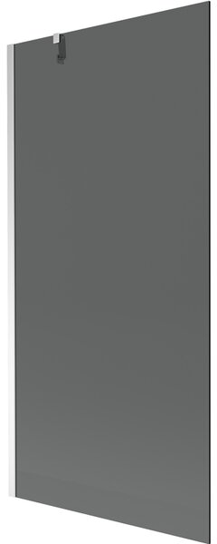Mexen Next, kádparaván 1 szárny 90 x 150 cm, fix szárny, 6 mm szürke üveg, króm profil, 895-090-000-00-40-01