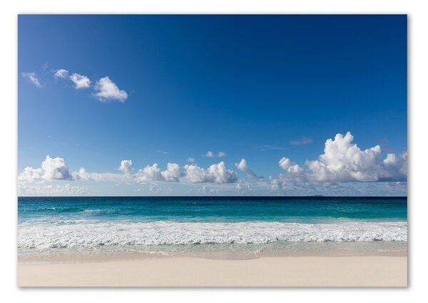 Üvegfotó Strand seychelles
