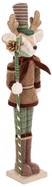 Kétdarabos dekorfigura szett ALATORNIO 62/63 cm Rénszarvas Medve Barna