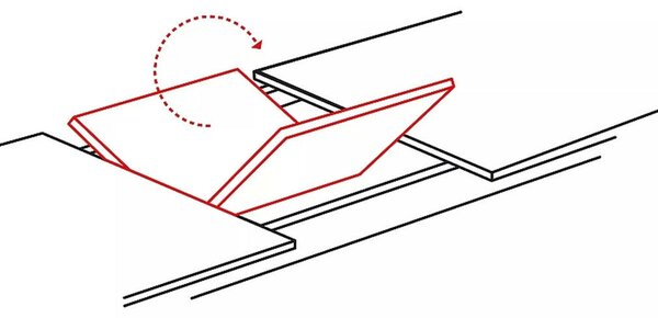 Brick Kihúzható MDF Étkezőasztal Artisan Tölgy Fekete Vázzal