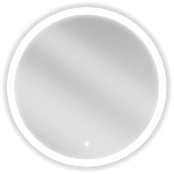 Mexen Oro, Kerek LED háttérvilágítású fürdőszobai tükör 70cm, 6000K, Páramentes fűtőbetét, 9824-070-070-611-00