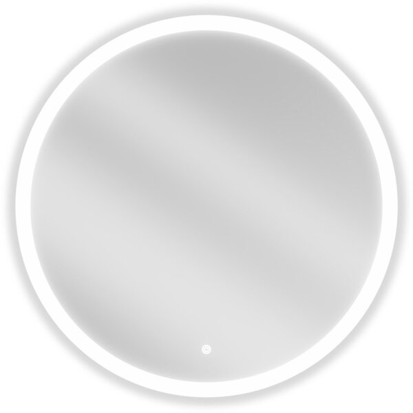 Mexen Oro, Kerek LED háttérvilágítású fürdőszobai tükör 80cm, 6000K, Páramentes fűtőbetét, 9824-080-080-611-00