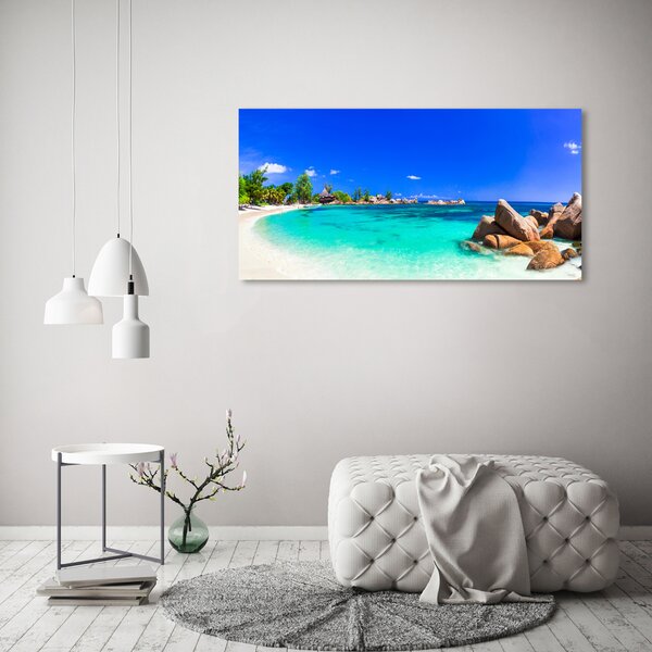 Akril üveg kép Strand seychelles