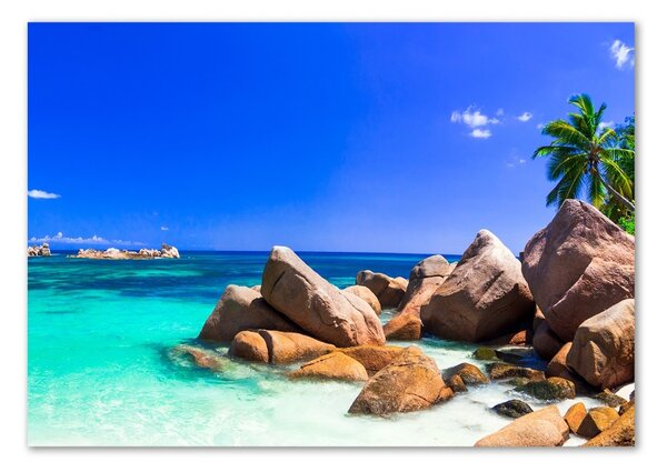 Akril üveg kép Strand seychelles