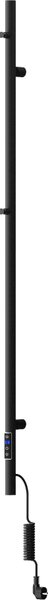Mexen Pino, elektromos melegítő törölközőtartóval 1405x32 mm, 75 W, fekete, W301-1405-032-00-70