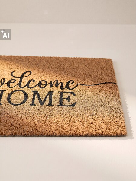 Sinsay - Lábtörlő Welcome home felirattal - többszínű