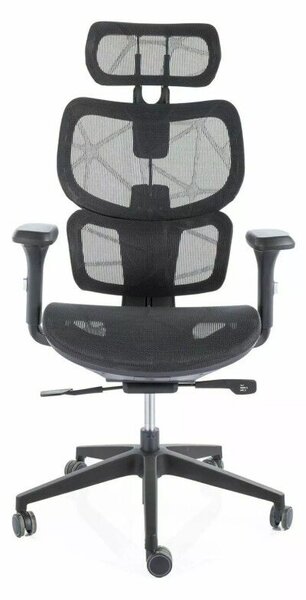 Devon Ergonomikus Hálós Forgószék Fekete Multiblock