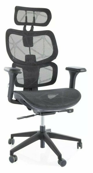 Devon Ergonomikus Hálós Forgószék Fekete Multiblock