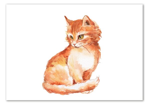 Üvegkép Red cat
