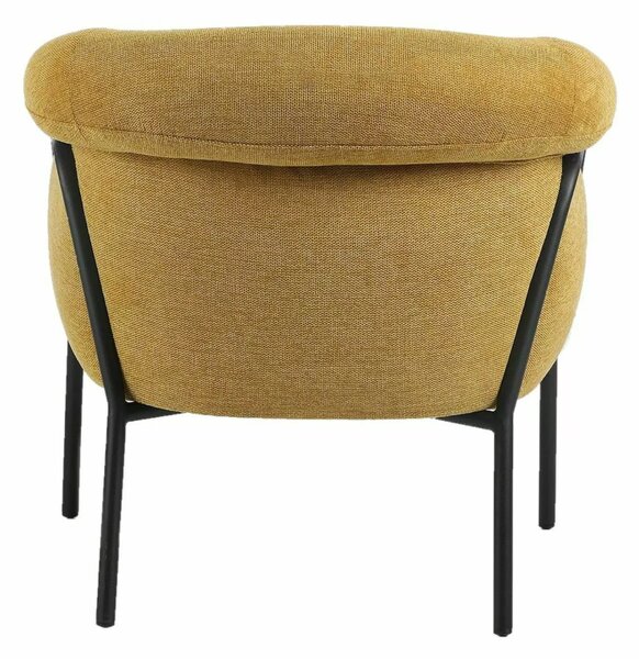 Design fotel CLOVER BREGO, mustárszínű BREGO 68