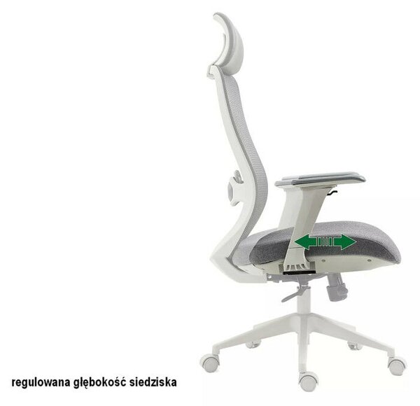 Ergon Professional Ergonomikus Hálós Forgószék Szürke Multiblock