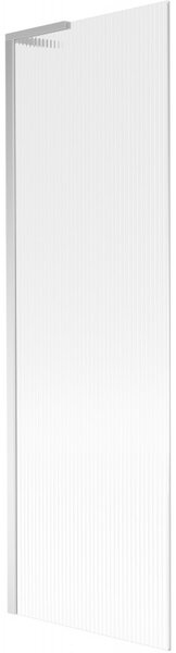 Mexen Next L, 1 szárnyas kádparaván 60 x 150 cm, 6 mm-es üveg bordás mintával, króm profil, 895-060-000-03-09-01