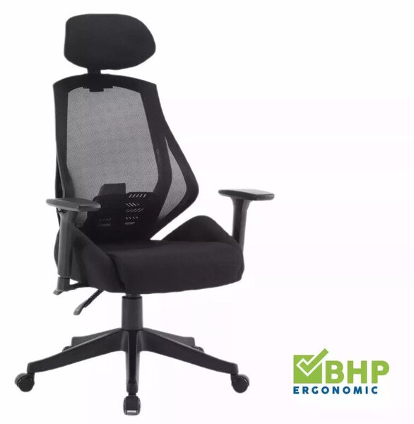 Q-406 M Ergonomikus Hálós Forgószék Fekete Multiblock