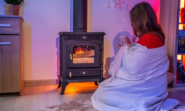 JAKS Fatüzelésű öntöttvas kályha 7 kW Mitra