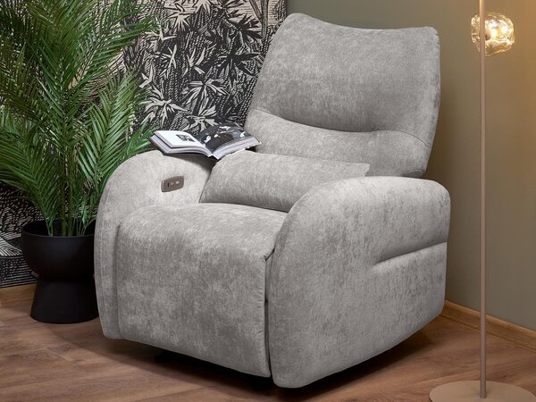 Relax fotel Houston 2226, Kárpit, 81x85x85cm, Szürke