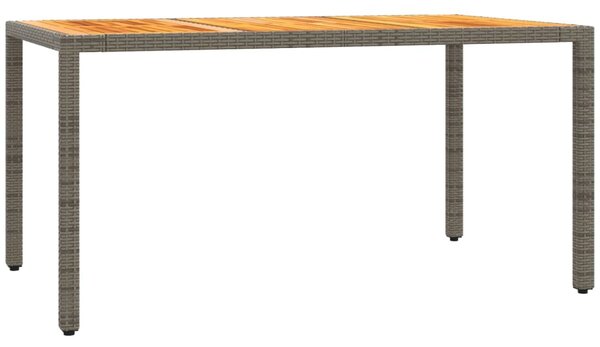 7 részes szürke polyrattan kerti étkezőgarnitúra párnával