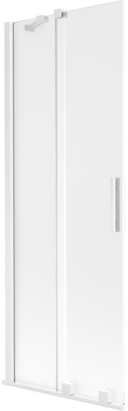 Mexen Velar, 2 szárnyas eltolható kádparaván 70 x 150 cm, 8 mm matt üveg, fehér matt, 896-070-000-31-20
