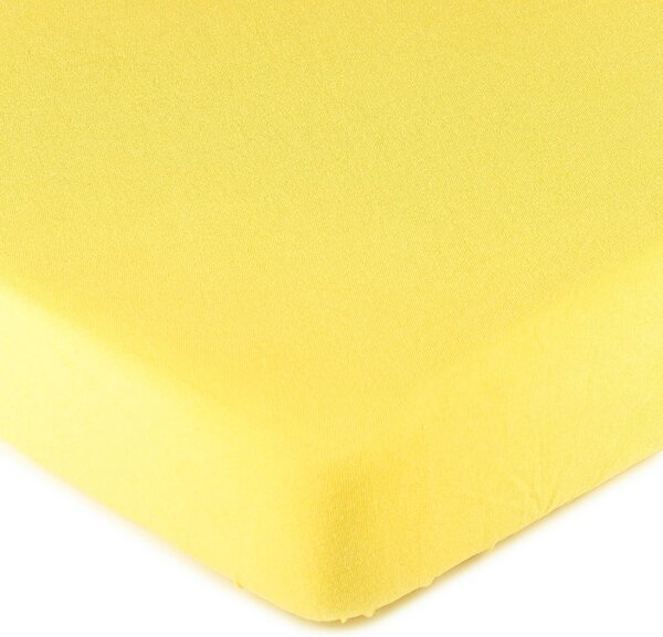 4Home frottír lepedő sárga, 90 x 200 cm