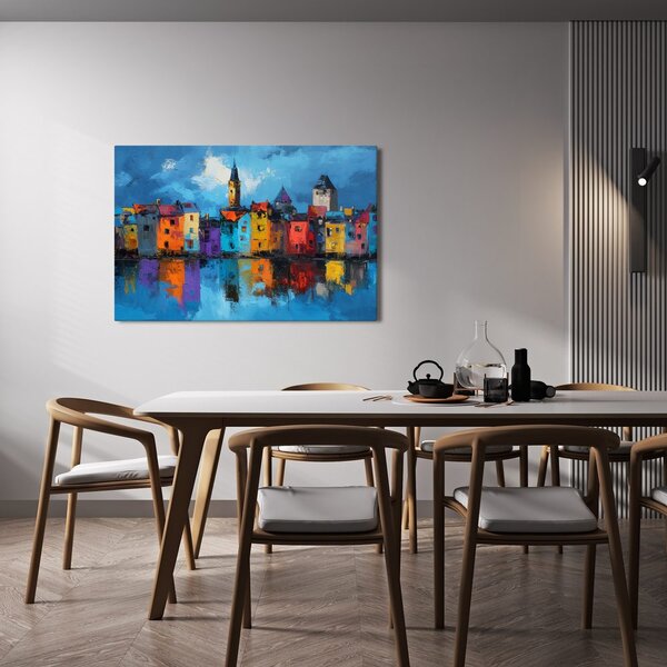 Kép színes városi panoráma