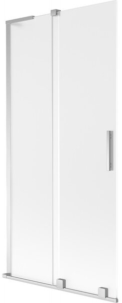 Mexen Velar L, 2 szárnyas eltolható kádparaván 90 x 150 cm, 8 mm mattüveg, króm, 896-090-003-31-01