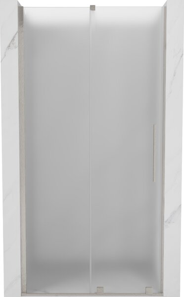 Mexen Velar, tolózuhanyajtó 100 cm-es nyitáshoz, 8 mm-es matt üveg, csiszolt acél, 871-100-000-31-97