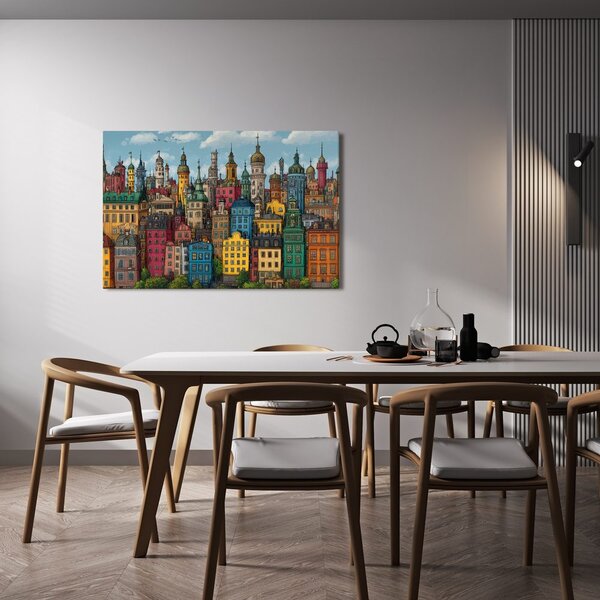 Kép színes városi panoráma