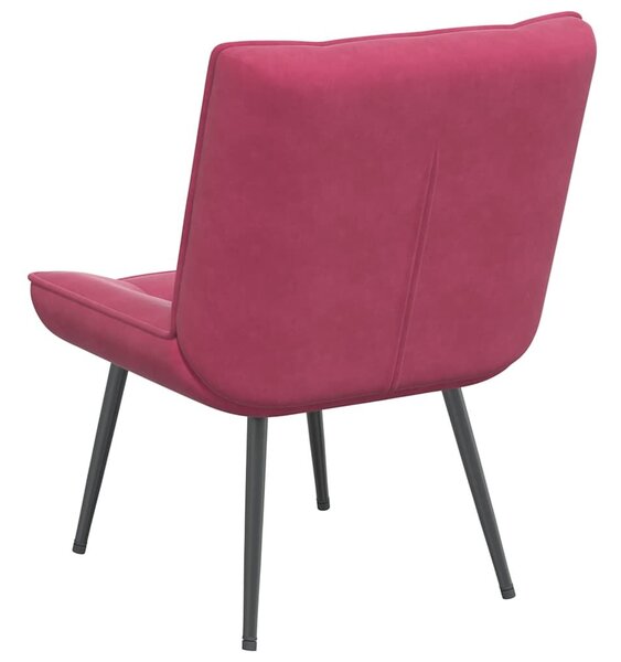 VidaXL bordó bársony pihenőfotel 64 x 74 x 84 cm